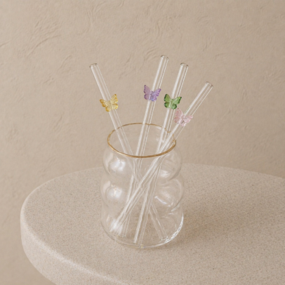 PACK X 4 SORBETES MARIPOSAS 8*20CM (EMC29-13)