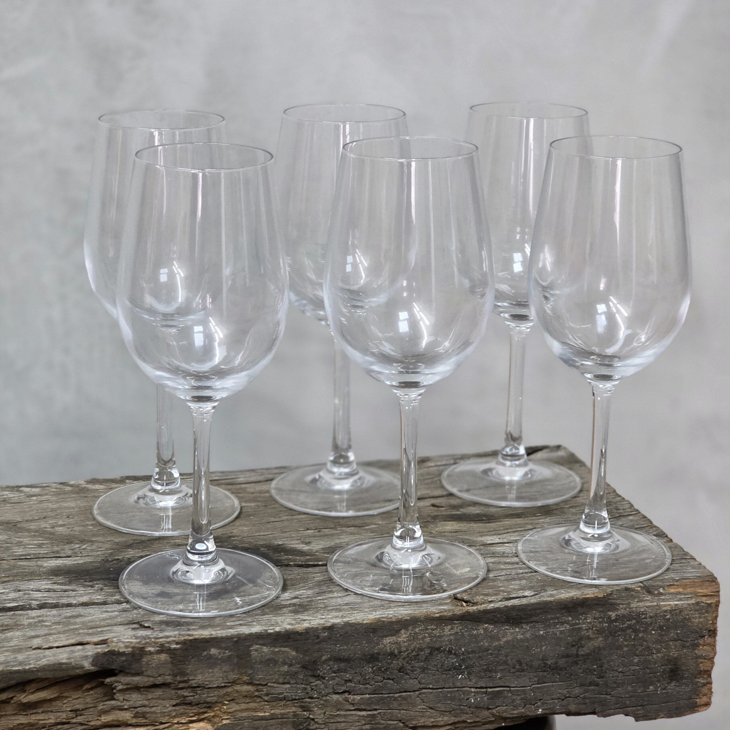 SET X 6 COPAS DE VIDRIO TRASP 6*20CM 320 ML