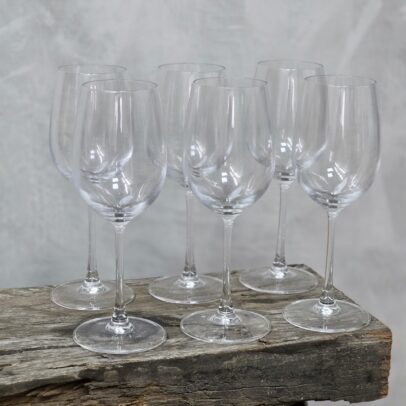 SET X 6 COPAS DE VIDRIO TRANSP 6*23 CM  430 ML