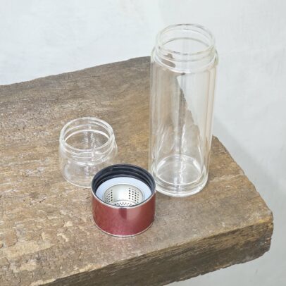 BOTELLA DE VIDRIO CON DIFUSOR PARA TE 500ML