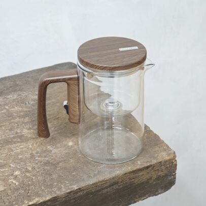 JARRA DE VIDIRIO CON DIFUSOR MANIJA DE MADERA x 520ML