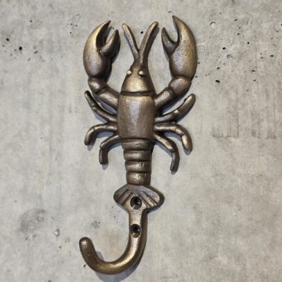 PERCHERO DE METAL LOBSTER BRONCE