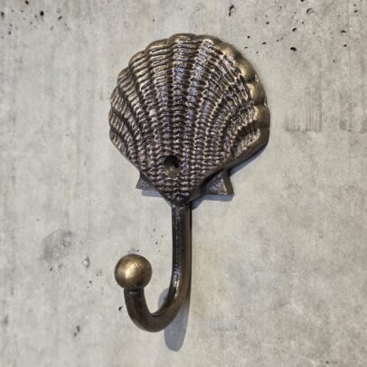 PERCHERO DE METAL  SEASHELL BRONCE