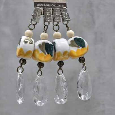 PACK X 4 PESAS DE MANTEL CERAMICA - 007