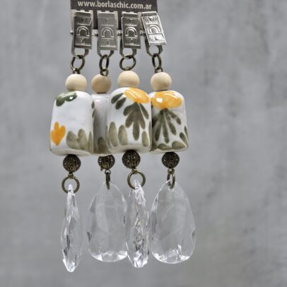 PACK X 4 PESAS DE MANTEL CERAMICA - 001