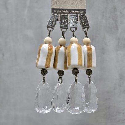 PACK X 4 PESAS DE MANTEL CERAMICA - 010