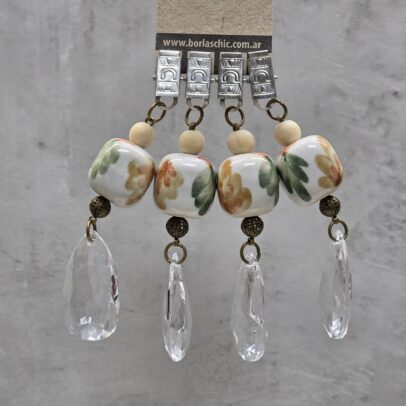 PACK X 4 PESAS DE MANTEL CERAMICA - 008