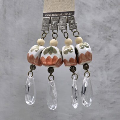 PACK X 4 PESAS DE MANTEL CERAMICA - 002